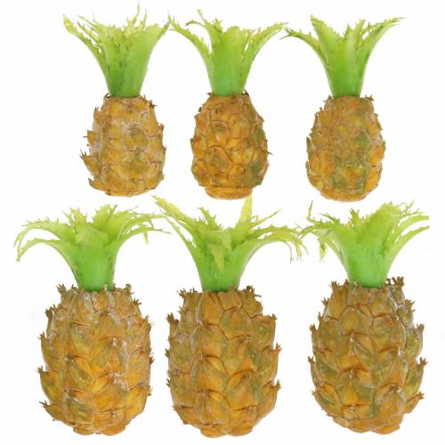 Product Artificial mini pineapple H6.5cm - 8cm 6pcs