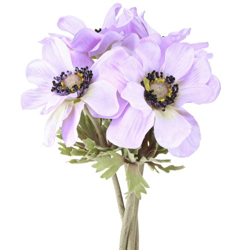 Product Anemone artificial flowers windflowers in lilac L34cm 4pcs