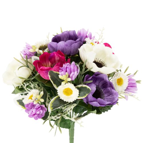 Floristik24 Artificial flower bouquet of anemones, spring decoration, versatile in a modern design, 26cm