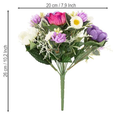 Product Artificial flower bouquet of anemones, spring decoration, versatile in a modern design, 26cm