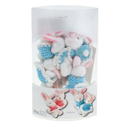 Product Pendant bunny 5.5cm blue 9pcs