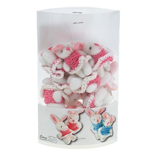 Product Pendant Bunny 5.5cm Pink 9 pcs