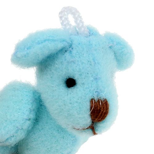 Floristik24 Pendant Bear Light Blue 3.8cm 12 pcs