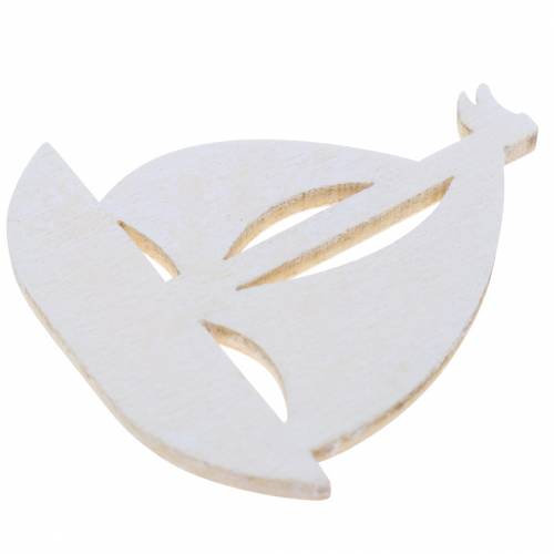Product Scatter deco mix anchor sailboat wood cream 4cm 72p