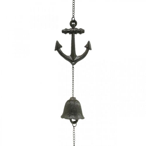 Floristik24 Hanger anchor bell, maritime decoration wind chime, cast iron L47.5cm
