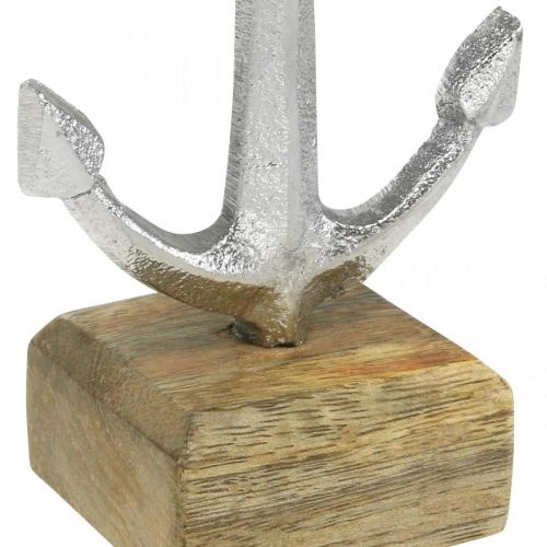 Floristik24 Metal anchor, maritime decoration, decorative anchor silver, natural colors H15cm