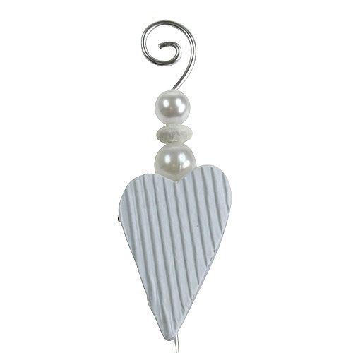 Floristik24 Badge with heart 12cm 16 pcs