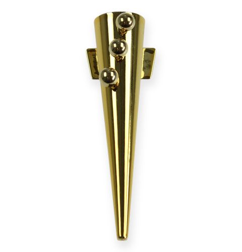 Floristik24 Wedding pin with magnet, shiny gold 7cm