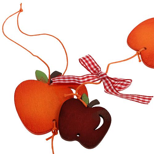 Floristik24 Apple garland red 86cm 3pcs