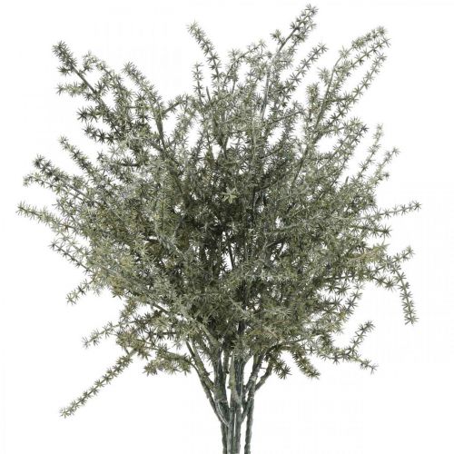 Larch decorative branch white washed artificial 45cm 6pcs
