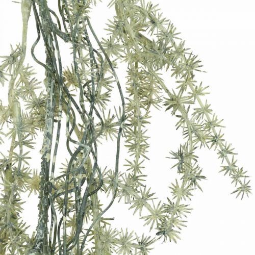 Product Artificial Garland Frosted Larch Decoration White Grey 170cm