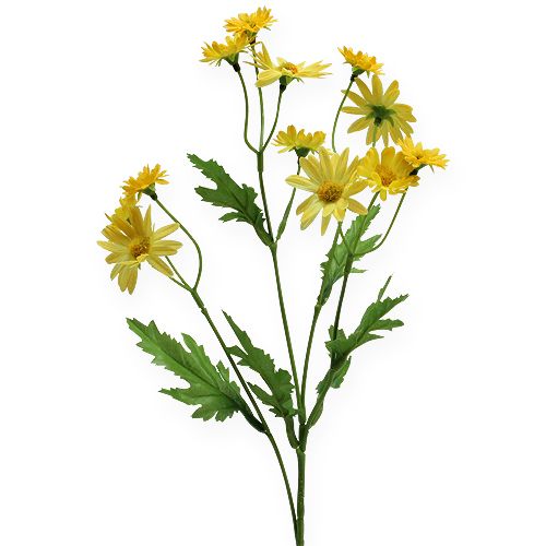 Floristik24 Decorative branch daisy yellow 43cm 4pcs