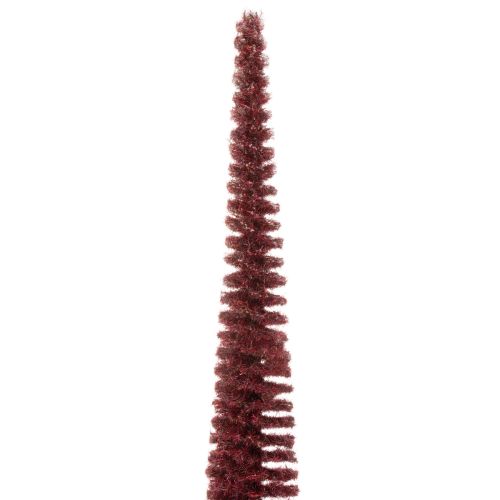Decorative Christmas tree, slim tree figure on a wooden base, 60cm | Floristik24.ie
