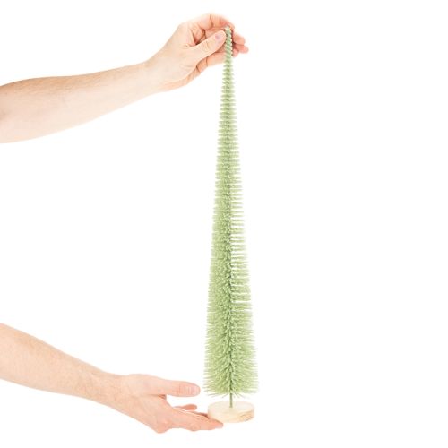 Artificial Christmas tree, decorative tree on a wooden base, 60cm | Floristik24.ie