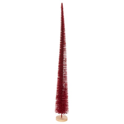 Modern slim decorative Christmas tree on a wooden base, 80cm buy online | Floristik24.ie