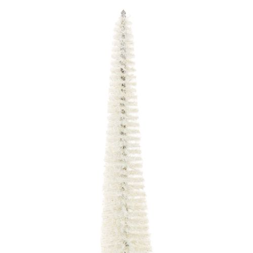 Decorative Christmas tree with wooden base for winter decoration, 40cm, 3 pieces | Floristik24.ie
