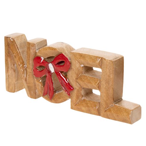 Noel lettering with bow, Christmas decoration, 18cm | Floristik24.ie