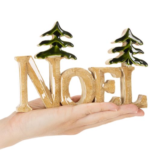 Christmas decoration Noel stand with two fir trees 18cm | Floristik24.ie