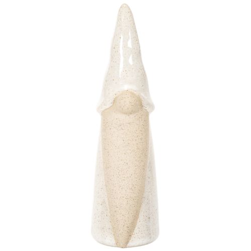 Decorative gnome figurine, light ceramic, Scandinavian style, 18cm, 3 pieces | Floristik24.ie