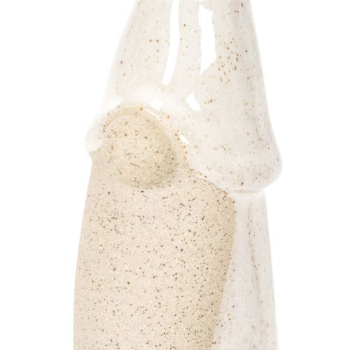 Decorative gnome figurine, light ceramic, Scandinavian style, 18cm, 3 pieces | Floristik24.ie