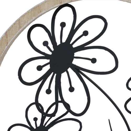 Product Metal flowers table decoration wood metal spring decoration H19cm