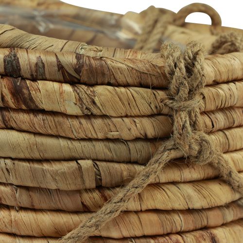 Floristik24 Basket for hanging water hyacinth natural 25/31cm set of 2