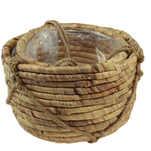 Floristik24 Basket for hanging water hyacinth natural 25/31cm set of 2