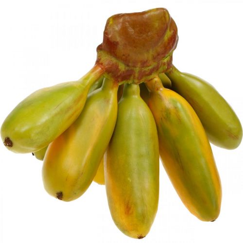 Floristik24 Artificial banana bunch, decorative fruit, baby bananas L7–9cm