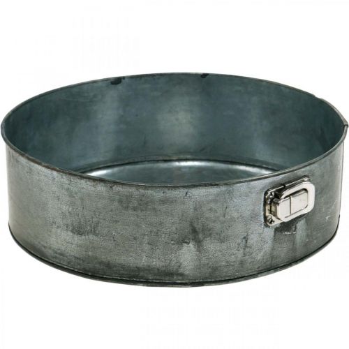 Floristik24 Planter, decorative baking pan, springform pan for planting, metal decoration Ø24cm H7.5cm