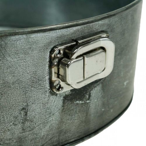 Floristik24 Planter, decorative baking pan, springform pan for planting, metal decoration Ø24cm H7.5cm