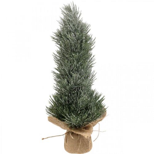 Product Mini Christmas tree artificially snowed in a sack H41cm