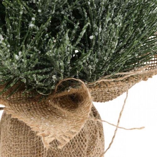 Product Mini Christmas tree artificially snowed in a sack H41cm
