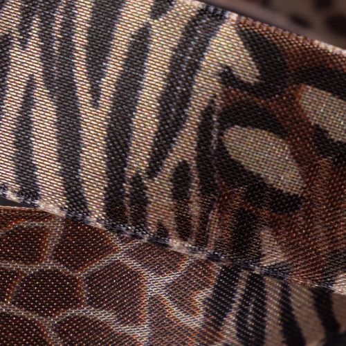 Decorative ribbon, animal print, leopard pattern, gift ribbon, 25mm wide, 20m long | Floristik24.ie
