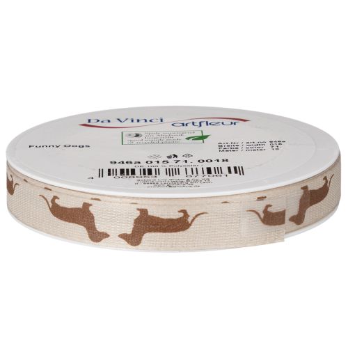 Gift ribbon with dachshund dog