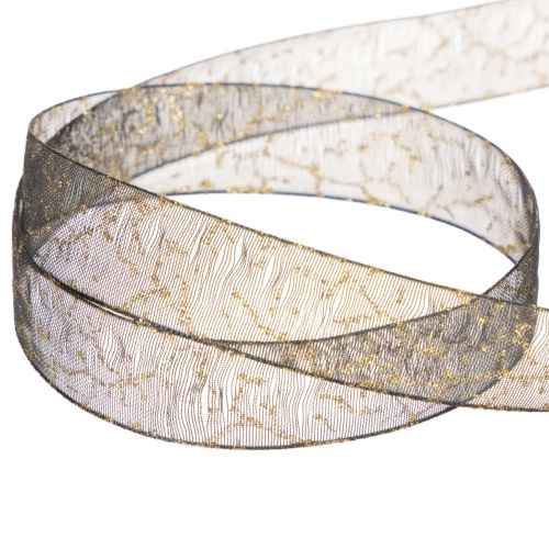 Decorative ribbon, transparent organza ribbon for table decoration, 15mm wide, 20m long | Floristik24.ie