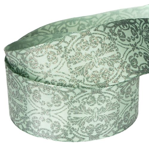 Gift ribbon with classic pattern for bows and decoration, 40mm x 15m | Floristik24.ie