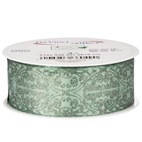 Gift ribbon with classic pattern for bows and decoration, 40mm x 15m | Floristik24.ie