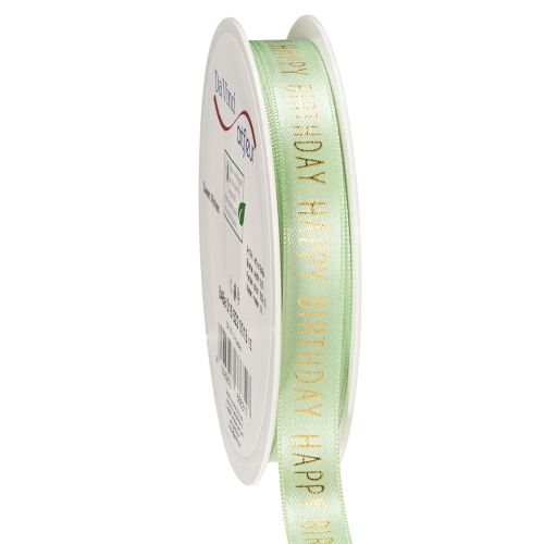 Floristik24 Happy Birthday ribbon for decorative gift wrapping, 18m