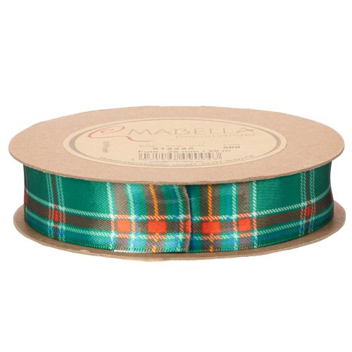 Gift ribbon, checkered pattern, Scottish plaid, 25mm, 20m | Floristik24.ie