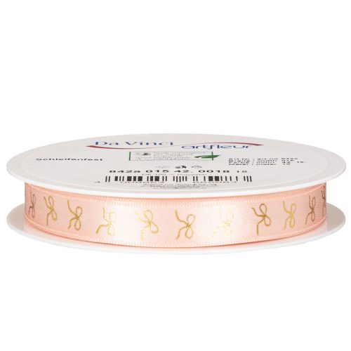 Gift ribbon with gold bows 15mm 18m | Floristik24.ie