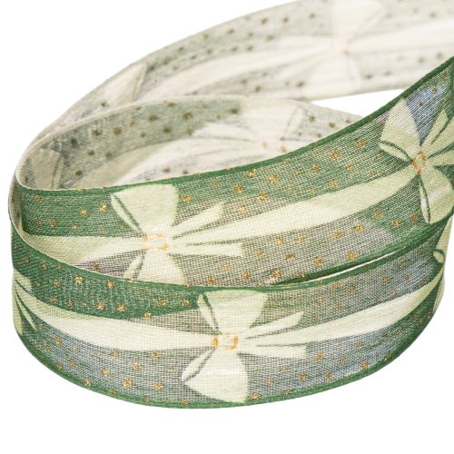Gift ribbon with bows for creative ideas, 25mm x 18m | Floristik24.ie