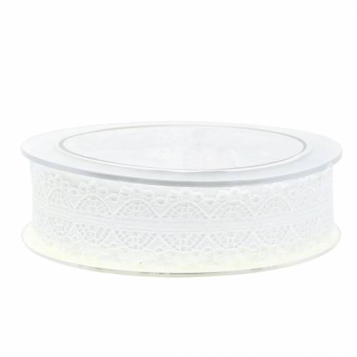 Product Lace ribbon white 26mm 20m