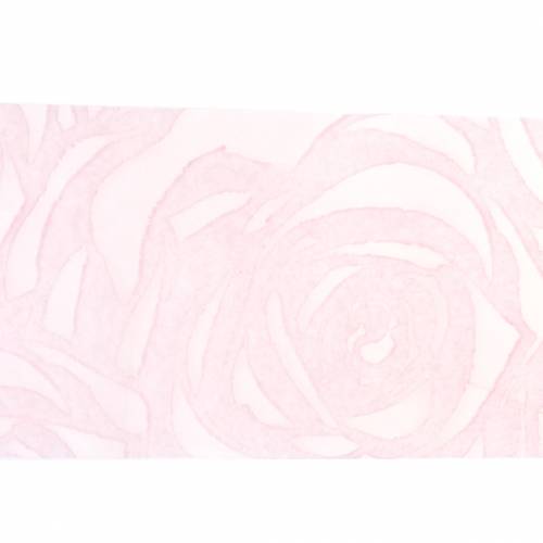 Floristik24 Deco ribbon roses wide pink 63mm 20m