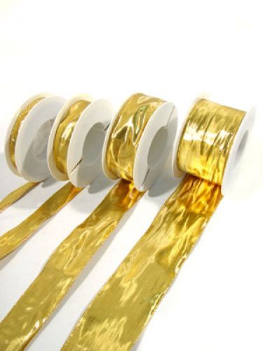 Floristik24 Golden gift ribbon, 25m, gold