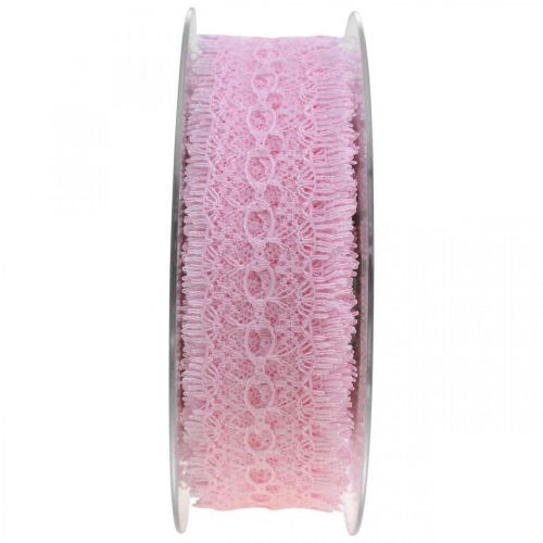 Lace Ribbon Gift Decor Wedding Table Decoration Pink W35mm L20m