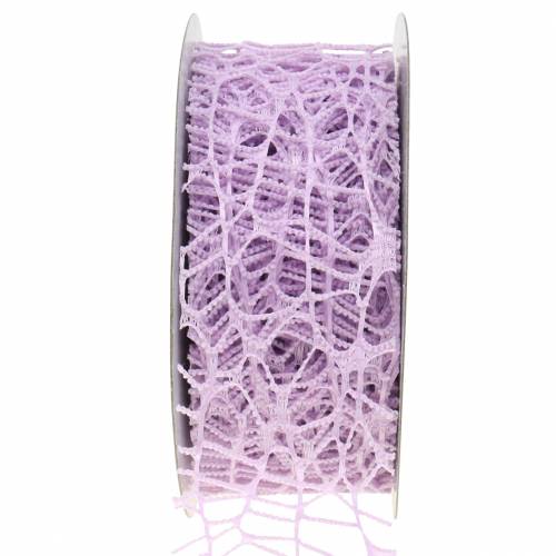 Product Deco ribbon mesh ribbon lavender 40mm 10m