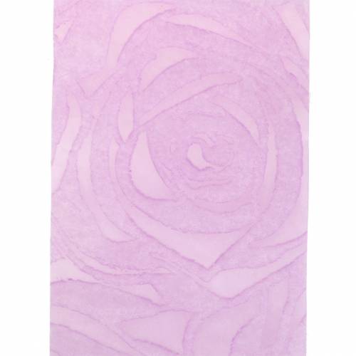 Deco ribbon roses wide lilac 63mm 20m