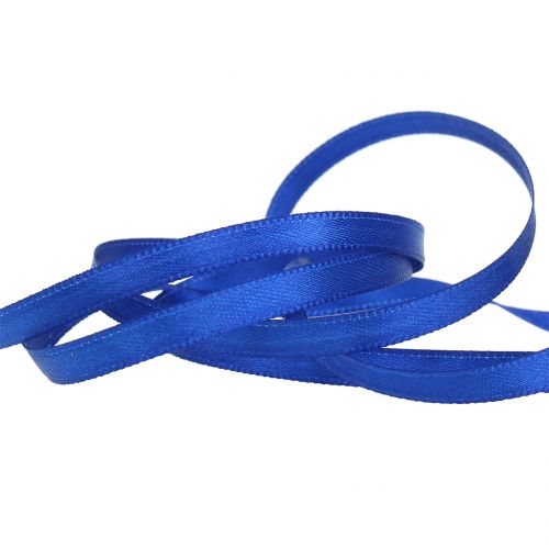 Product Decorative ribbon satin ribbon blue double satin ribbon 6mm 50m