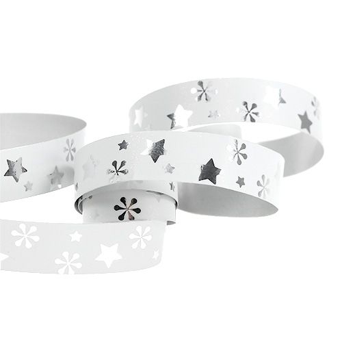 Product Ribbon with Christmas motif white 10mm 150m