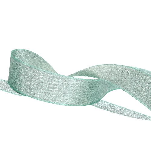 Floristik24 Ribbon for decorating mint green 25mm 20m
